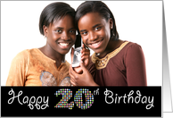 Happy 20th Birthday Photo Card