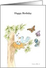 Birds and Butterflies card