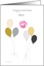 Happy New year Kiss card