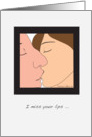 The Kiss. card