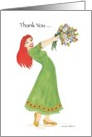 Thank You bouquet of Flowers card