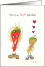 Hot Pepper Valentine card