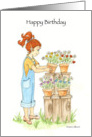 Birthday Flower Pots card