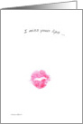 I Miss your lips card