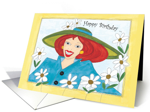 Happy Birthday girlfriend card (835684)