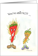 Birthday for Him, hot pepper card