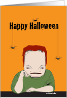 Happy Halloween with Frankenstein card