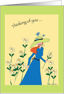 Thinking of you and let’s get together card