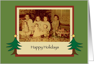 Christmas Happy Holidays Vintage Card