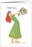 Thank You bouquet of Flowers card