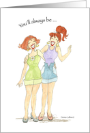 My best Friend Gals card