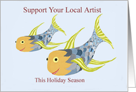 Holiday Artist Support, card