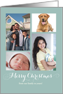 Merry Christmas Collage Photo Card