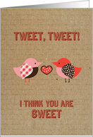 Tweet Tweet Sweet Valentine’s Day Card