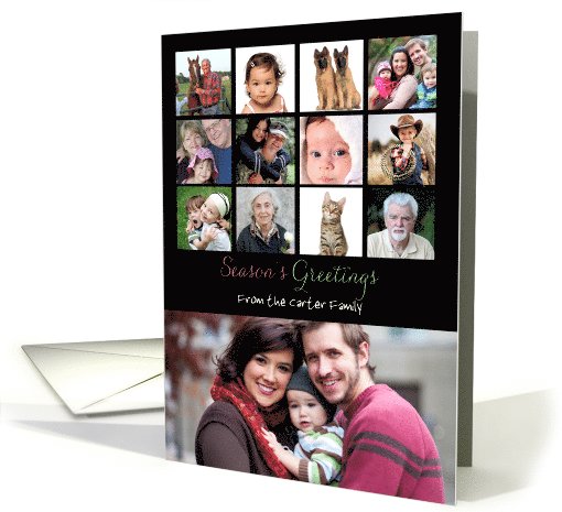 Seasons Greetings Photo Collage card (972117)
