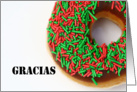 Gracias means Thank You in Spanish - Doughnut card
