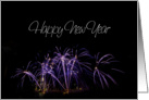 Happy New Year - Fireworks card