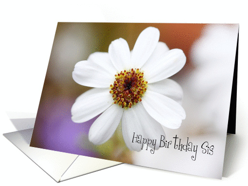 Happy Birthday Sis card (838826)