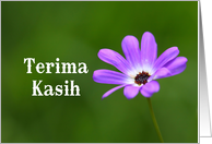 Terima Kasih Thank you in Malay and Indonesian card