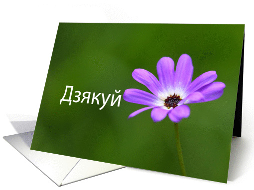  Thank you in Belarusian card (843408)