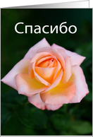 спасибо Thank you in Russian card