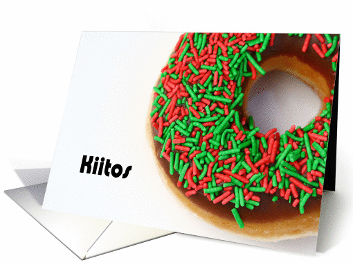 Kiitos means Thank you in Finnish - Doughnut card (845365)
