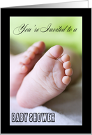 Baby Shower - Baby Feet card