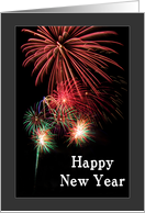 Happy New Year - Fireworks card