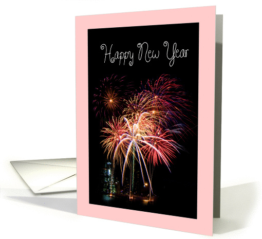 Happy New Year - Fireworks card (851511)