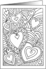 Color A Valentine’s Day Coloring Book card