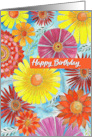 Bright Birthday Flowers card