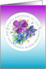 Bright Flowers and Garden Themed Birthday card