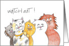 Cute and Funny Cats Wishing Anyone a Happy Birthday card