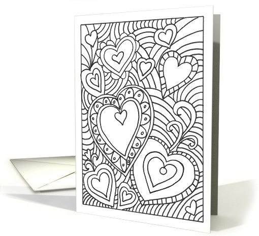 Color A Valentine's Day Coloring Book card (1417736)
