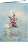Believe In Miracles, Woman on Swing card