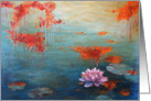 Lily Pond, a painting by Adam Thomas card