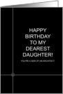 CAD Birthday wish for Architect Daughter card