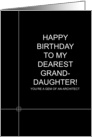 CAD Birthday wish for Architect Granddaughter card