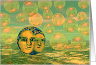 Consciousness  Gold and Green Awakening card