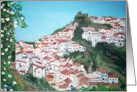 Houses in the village of Casares, Malaga Card