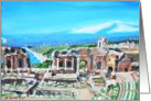 The Greek Theater Ruins Card