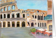View of the Coliseum, Rome Card