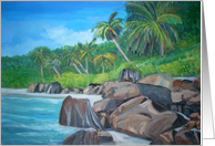 Island of Seychelles Card