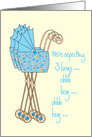 Announcement We’re expecting baby boy triplets card