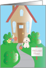 Welcome Home, from Pet Dog, House and Welcome Home Sign card