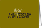Hand Lettered Business General Anniversary in Elegant Calligraphy card