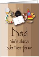 Hand Lettered Father’s Day, You’ve Always Been There for Me card