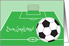Buon Compleanno con pallone da calcio, Italian Soccer Birthday card