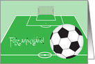 Felix aniversario futebol Portugues, Portuguese Soccer Birthday card
