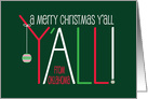 Christmas from Oklahoma, Merry Christmas from Oklahoma Y’All card